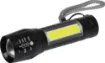 This compact yet powerful torch employs a 3 watt super bright white LED and has adjustable beam focus. It also features a strong 3W LED light positioned on the side of the torch which turns it into a lantern making it a perfect light source for any camping trip or family picnic. As the torch charges through USB you won''t have to worry about taking