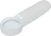 A high quality handheld magnifier with 37mm glass lens aided by 2 x LEDs for illumination. Great for stamp  and coin collectors. Runs on 3 x AAA batteries.