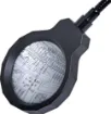 USB magnifying lamp provides 20 dioptres (5x) magnification with its 90mm lens. It's the perfect work lamp for the desk, electronics workbench or shed. 