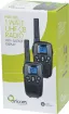 Great value twin pack of medium power transmitters offering range up to 7km for outdoor activities. Provides great voice quality and is ideal for keeping in touch whilst working or exploring. Includes 8 rechargeable batteries, mains charger & belt clips.