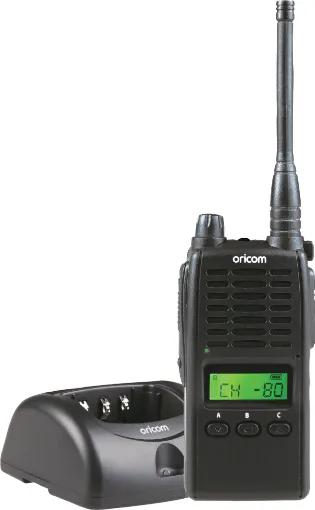 This quality unit has all the features you would expect to find in a modern UHF transceiver all housed in a rocksolid diecast chassis.
Includes charging pod, mains adaptor and high capacity 1800mAH lithium battery.