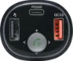 Works as a hands free system, retransmitting audio over your FM radio for calls plus plays audio from your phone. Fitted with USB C 20W PD charger. 