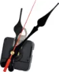 A DIY kit for repairing old clocks or creating your own designs. Quartz movement ensures accuracy. Includes 3 styles of hands.  Requires single AA battery. 2-6mm panel thickness.
