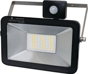 50W 240V AC IP65 Natural White LED Floodlight with Motion Sensor These 240V AC floodlights are ideal for fixed domestic and commercial applications. Fitted with stainless steel hardware and brackets to ensure a long life in harsh outdoor conditions. IP65 rated.