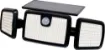 This compact motion activated solar powered flood light provides light wherever you need it due to its adjustable LED panels and cable free solar battery design.