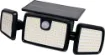 This compact motion activated solar powered flood light provides light wherever you need it due to its adjustable LED panels and cable free solar battery design.