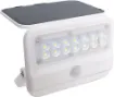 This 4W 500 lumen LED Solar Powered Sensor Floodlight features a quality plastic body and durable mounting bracket. It can be mounted as a wall light.