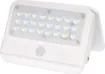 This 7W 800 Lumen LED Solar Powered Sensor Floodlight features a quality plastic body and durable mounting bracket. It can be mounted as a wall light.