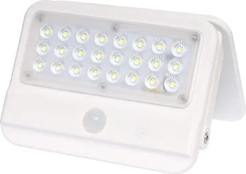 7W 800 Lumen Solar Power Sensor Floodlight This 7W 800 Lumen LED Solar Powered Sensor Floodlight features a quality plastic body and durable mounting bracket. It can be mounted as a wall light.