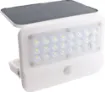 This 7W 800 Lumen LED Solar Powered Sensor Floodlight features a quality plastic body and durable mounting bracket. It can be mounted as a wall light.