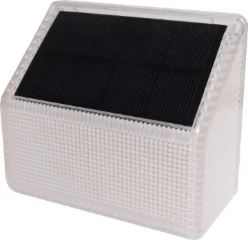 Solar Garden/Step LED Lamp This sturdy outdoor light features in-built solar panel, battery and dusk sensor.