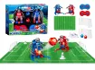 Create your own family world cup with these fun football 
robots. 2 players included with pitch (1m x 0.8m), goals, ball and cones.