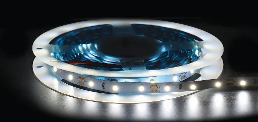 This LED strip lighting on reels is remarkably easy to install in virtually any length you desire. The strips can be cut every 3 LEDs (or 50mm). Great for feature lighting around cabinetry, walkways and alcoves.