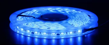 IP65 5050 Blue 12 Volt LED Strip Light 5m This LED strip lighting on reels is remarkably easy to install in virtually any length you desire.