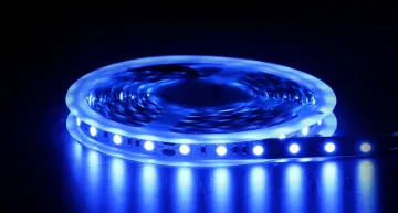 5050 Blue 12 Volt LED Strip Light 5m This LED strip lighting on reels is remarkably easy to install in virtually any length you desire.