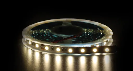 This LED strip lighting on reels is remarkably easy to install in virtually any length you desire. 