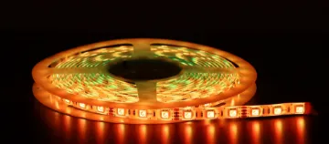 IP65 5050 RGB 12 Volt LED Strip Light 5m LED strip lighting with red, green, blue variable colours. Kits available in indoor or weatherproof outdoor versions. A controller & remote are available separately for varying timing of the colour change. Each strip features connectors at both ends