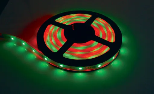 Magic RGB strip lighting with a huge array of colours and effects.  