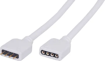 Connection Leads For RGB Indoor Strip Lights X3213 Plug and socket with flyleads and endcaps for connecting to IP28 indoor strip lighting.