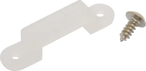 Rubber fixing clips with 2 screws each for clamping down the IP65 outdoor strip lighting range.