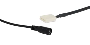 8mm LED Strip Lighting Power Adaptor 2.1mm DC Allows easy connection cut of LED strip lighting to a power supply. Suits all 8mm wide LED strips with 2 pin connection.