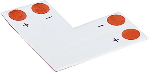 Plastic joiner for connecting strip lights together.