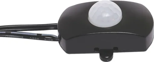 A simple PIR motion activated switch which can be plugged in-line between any DC device using a 2.1mm plug. Can be used to activate lighting when movement is detected. Ideal for LED strips, however can be used to motion activate anything with a 2.1mm DC socket.