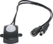 A simple PIR motion activated switch which can be plugged in-line between any DC device using a 2.1mm plug. Can be used to activate lighting when movement is detected. Ideal for LED strips, however can be used to motion activate anything with a 2.1mm DC socket.