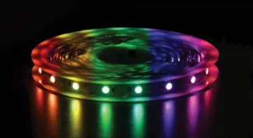RGB LED Adhesive Zig Zag Strip Lighting 5050 Chip Uniquely shaped design allows you to run LED strips around corners seamlessly without any joiners or plugs.