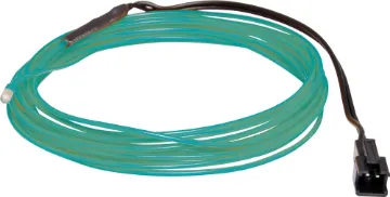 Electroluminescent (EL) Wire Green 3m Roll Electroluminescent (EL) wire is commonly used in costumes, decorations and DIY signs. EL wire is a flexible phosphor coated copper wire which glows a particular colour when an alternating current is applied to it.