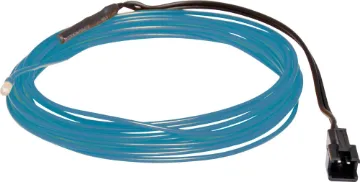 Electroluminescent (EL) Wire Blue 3m Roll Electroluminescent (EL) wire is commonly used in costumes, decorations and DIY signs. EL wire is a flexible phosphor coated copper wire which glows a particular colour when an alternating current is applied to it.