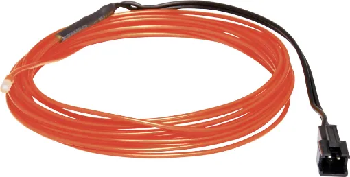 Electroluminescent (EL) wire is commonly used in costumes, decorations and DIY signs. EL wire is a flexible phosphor coated copper wire which glows a particular colour when an alternating current is applied to it. 