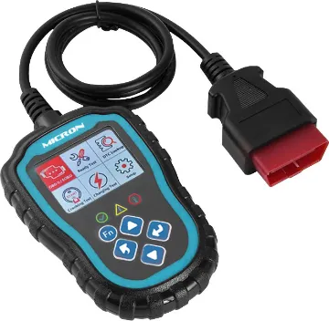 OBDII Scanner Diagnostic Tool This OBDII code reader is used to check engines of all vehicles that comply with OBD II, 12V voltage with standardized 16-Pin connector. This OBDII scanner tool provides a complete solution for reading vehicle data on OBDII equipped vehicles.