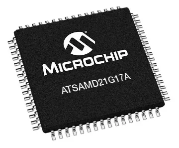 Microchip ATSAMD21G17 Microcontroller 48 Pin TQFP A low-power, high-performance Microchip's ARM® Cortex®-M0+ based flash microcontroller, the ATSAMD21G17 is ideal for a wide range of home automation, consumer, metering, and industrial applications. As used in the Arduino Zero.
