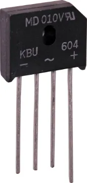 KBU604 400V 6A Plastic Bridge Rectifier Rectifier Diode Bridges KBU604 400V 6 Amp, Plastic