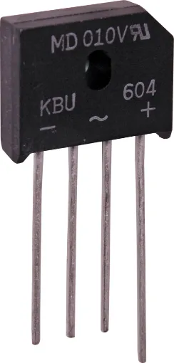 Rectifier Diode Bridges KBU604 400V 6 Amp, Plastic
