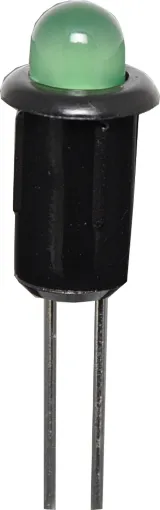 5mm Green LED with plastic bezel