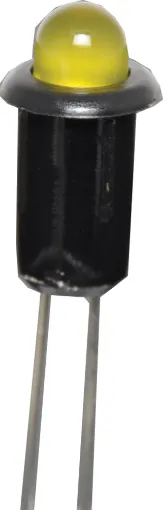 5mm Yellow LED with plastic bezel