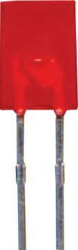 Red 1mcd 5x2mm Rectangular LED Rectangular Led 5 x 2mm Red
Viewing Angle: 125 degrees
Brightness: 1mcd
Voltage Typical: 2.2V
Voltage Max: 2.6V
Current: 15mA
Current Peak: 50mA