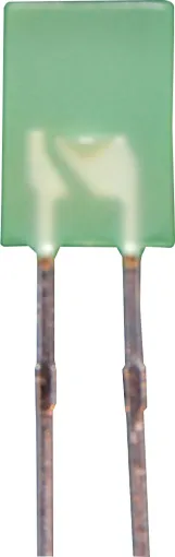 Rectangular Led 5 x 2mm Green

Viewing Angle: 125 degrees
Brightness: 7mcd
Voltage Typical: 2.2V
Voltage Max: 2.6V
Current: 30mA
Current Peak: 150mA