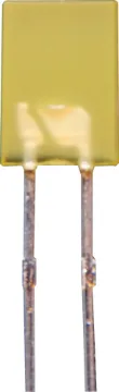 Yellow 5mcd 5x2mm Rectangular LED Rectangular Led 5 x 2mm Yellow
Viewing Angle: 125 degrees
Brightness: 5mcd
Voltage Typical: 2.1V
Voltage Max: 2.6V
Current: 30mA
Current Peak: 150mA