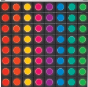 8x8 RGB LED Matrix Display Designed to mount directly onto a LED Driver module. These modules can be stacked for extended displays.