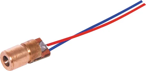 A mini 1mW red laser diode with 650nm wavelength.   2.3V forward voltage. 35mA forward current. Fitted with 100mm flyleads.
