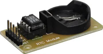 DS1302 Real Time Clock Module The DS1302 trickle-charge timekeeping chip contains a real-time clock/calendar and 31 bytes of static RAM. It communicates with a microprocessor via a simple serial interface. The real-time clock/calendar provides seconds, minutes, hours, day, date, month, and year information. The end of the month date is automatically adjusted for months with few