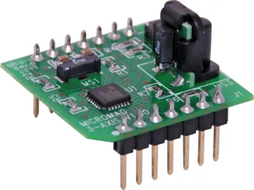 3 Axis MicroMag Magnetic Sensor Module A high performance magnetic field sensing module designed for use in solid state navigation & compassing equipment in automotive, marine and aeronautic applications.  Output can be fed directly into a microprocessor such as Arduino boards.
