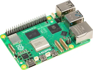 Raspberry Pi 5 Single Board Computer 4GB The Raspberry Pi 5 4GB single board computer.  The bandwidth speed and performance of the new Raspberry Pi 5 is a step up from earlier models.