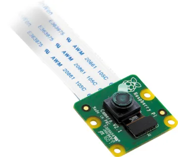 8MP RPI Camera to suit Raspberry Pi The Raspberry Pi camera module v2 replaced the original camera module in April 2016. The v2 camera has a Sony IMX219 8-megapixel sensor (compared to the 5-megapixel OmniVision OV5647 sensor of the original camera).