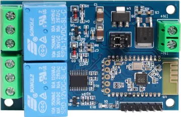 2 Channel 12V App Controlled Bluetooth Relay Board A combined relay and control board with the ability to switch on and off connected loads using an App on your phone via Bluetooth. The eWeLink app offers seamless power switching using your device when in range of the relay board (typically 10m).