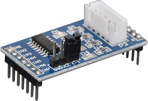 On-board ULN2003A chipset
5-12V power supply
On-board 4-way indicator light
On-board XH-5P socket
Compatible with Arduino