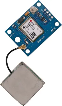 GPS Breakout Module With Antenna Add GPS location to your Arduino/Pi project, aircraft or drone. 3.3/5V input. Includes 6x20mm ceramic antenna.